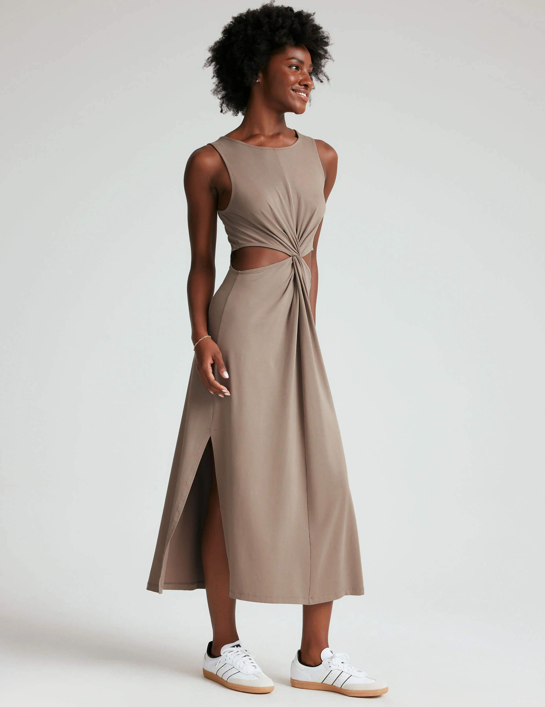 Around The World Front Twist Dress - Styles Love