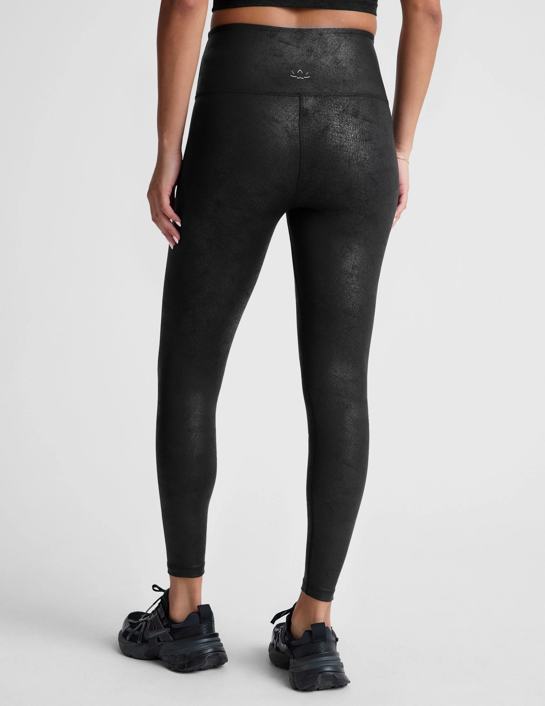 Leatherette High Waisted Midi Legging - Styles Love
