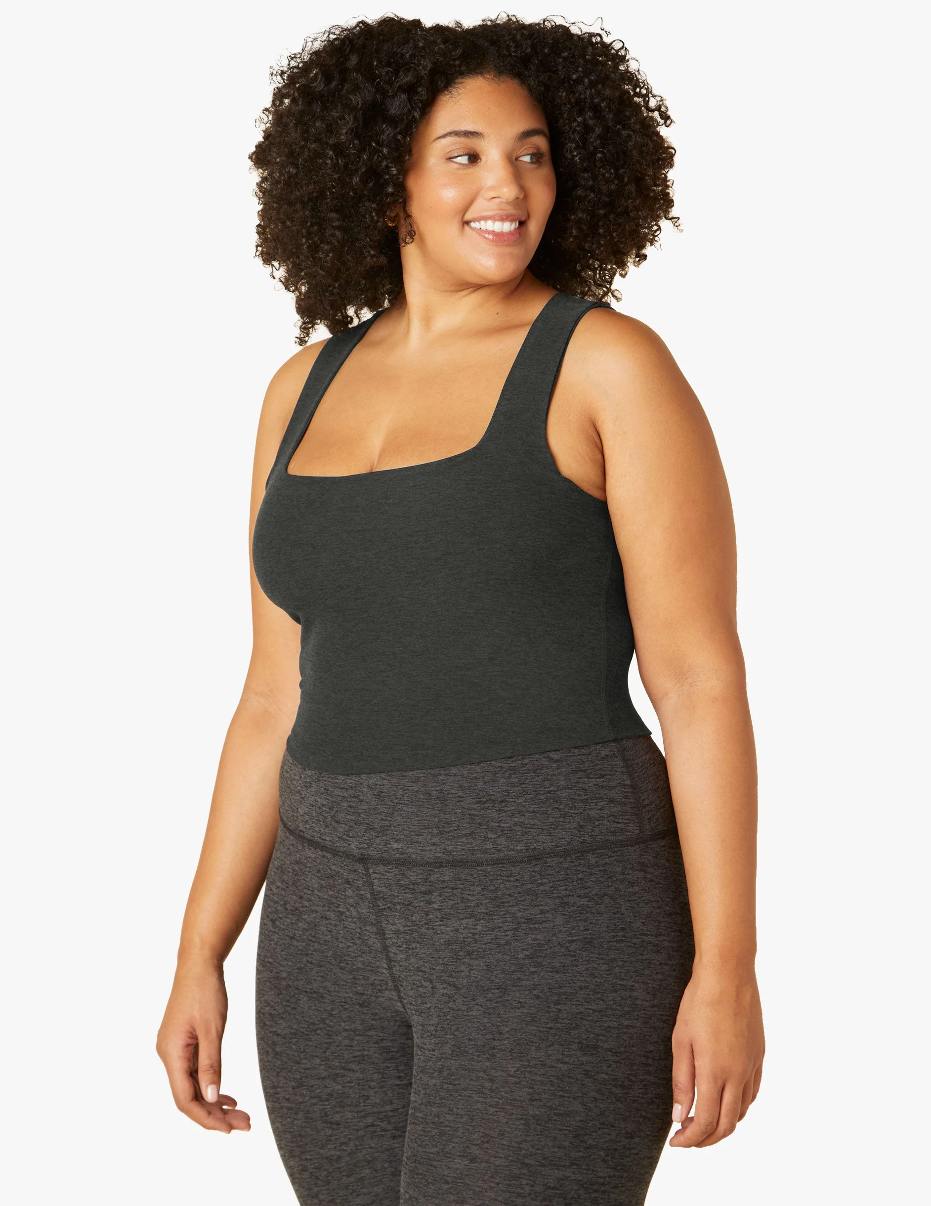 Spacedye Square Neck Cropped Tank - Styles Love