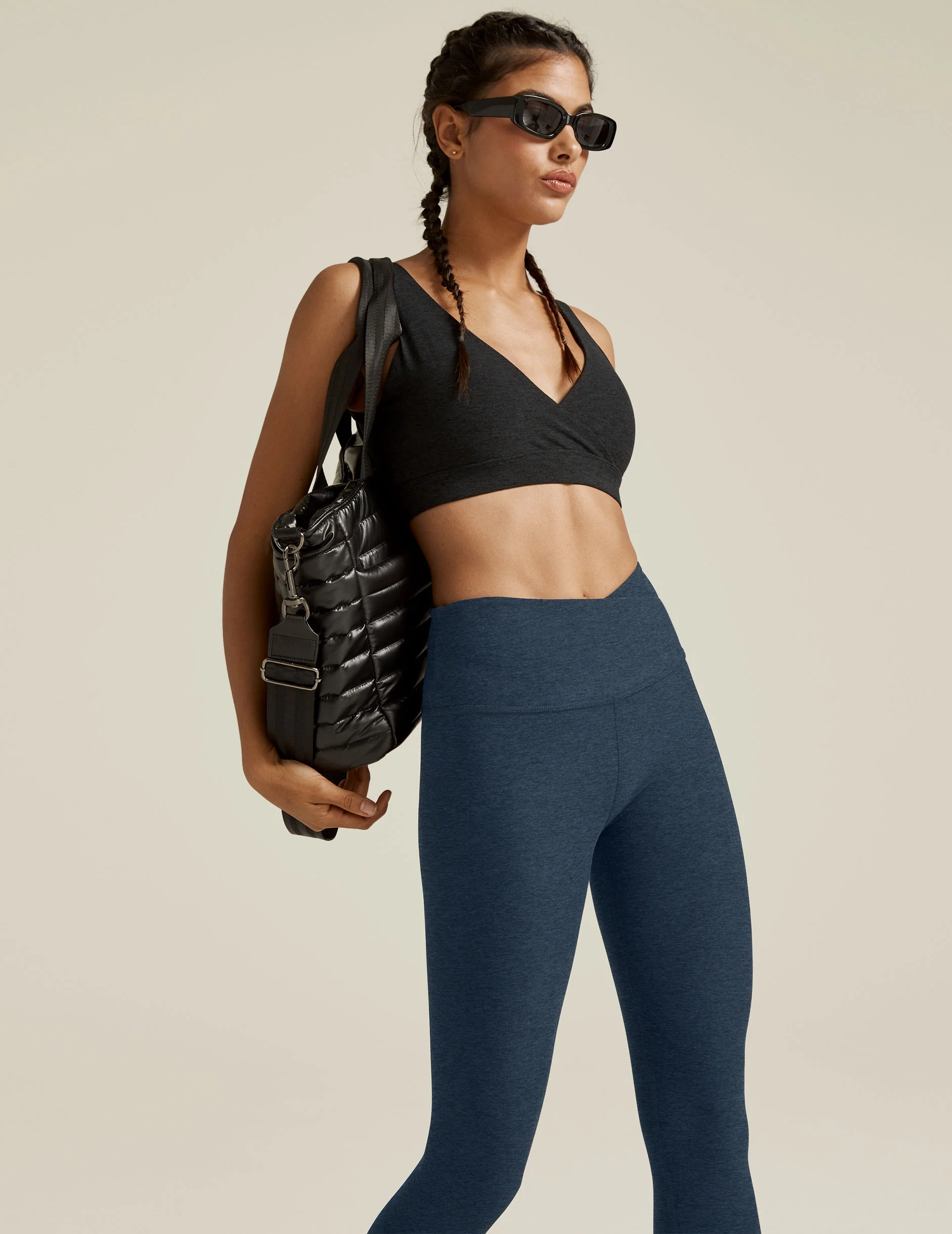 Spacedye At Your Leisure High Waisted Midi Legging - Styles Love