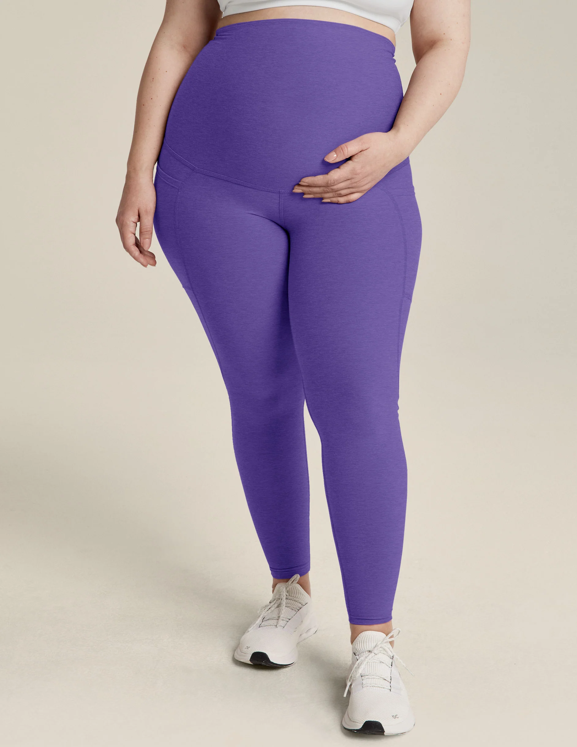 Spacedye Love the Bump Maternity Pocket Midi Legging - Styles Love