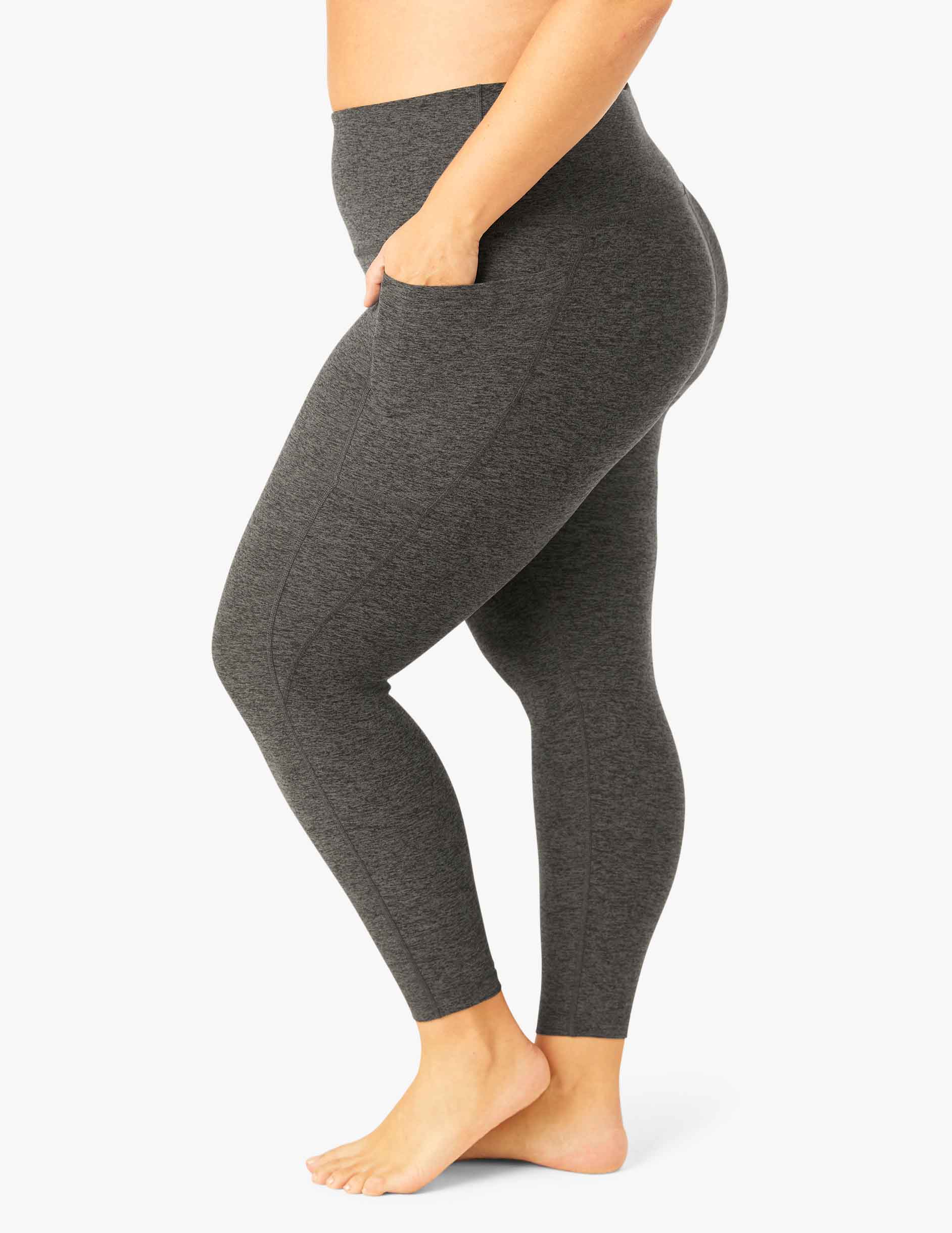 Spacedye Out Of Pocket High Waisted Midi Legging - Styles Love