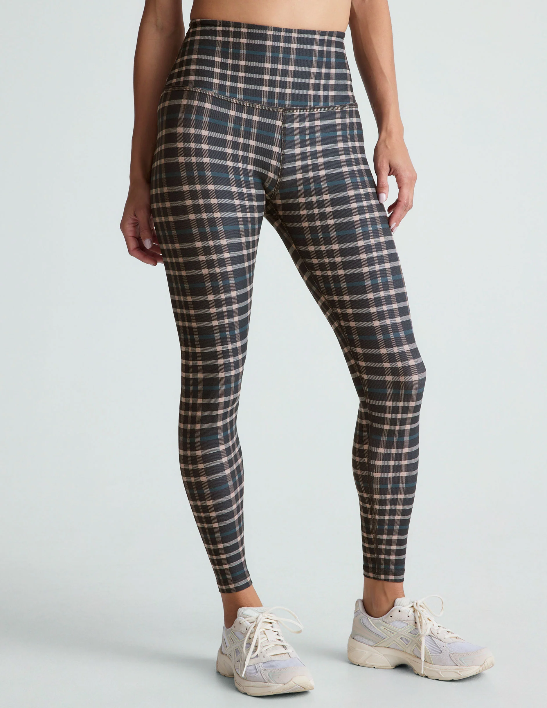Preppy Plaid SoftMark High Waisted Midi Legging - Styles Love