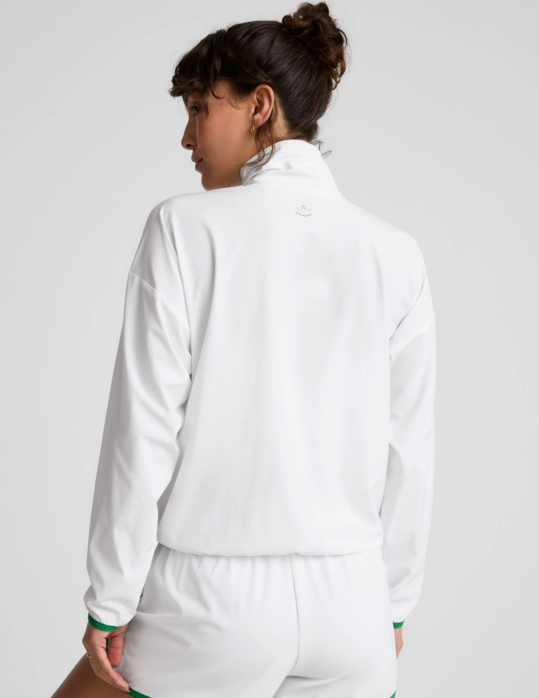 Stretch Woven Course Contrast Half Zip Pullover - Styles Love