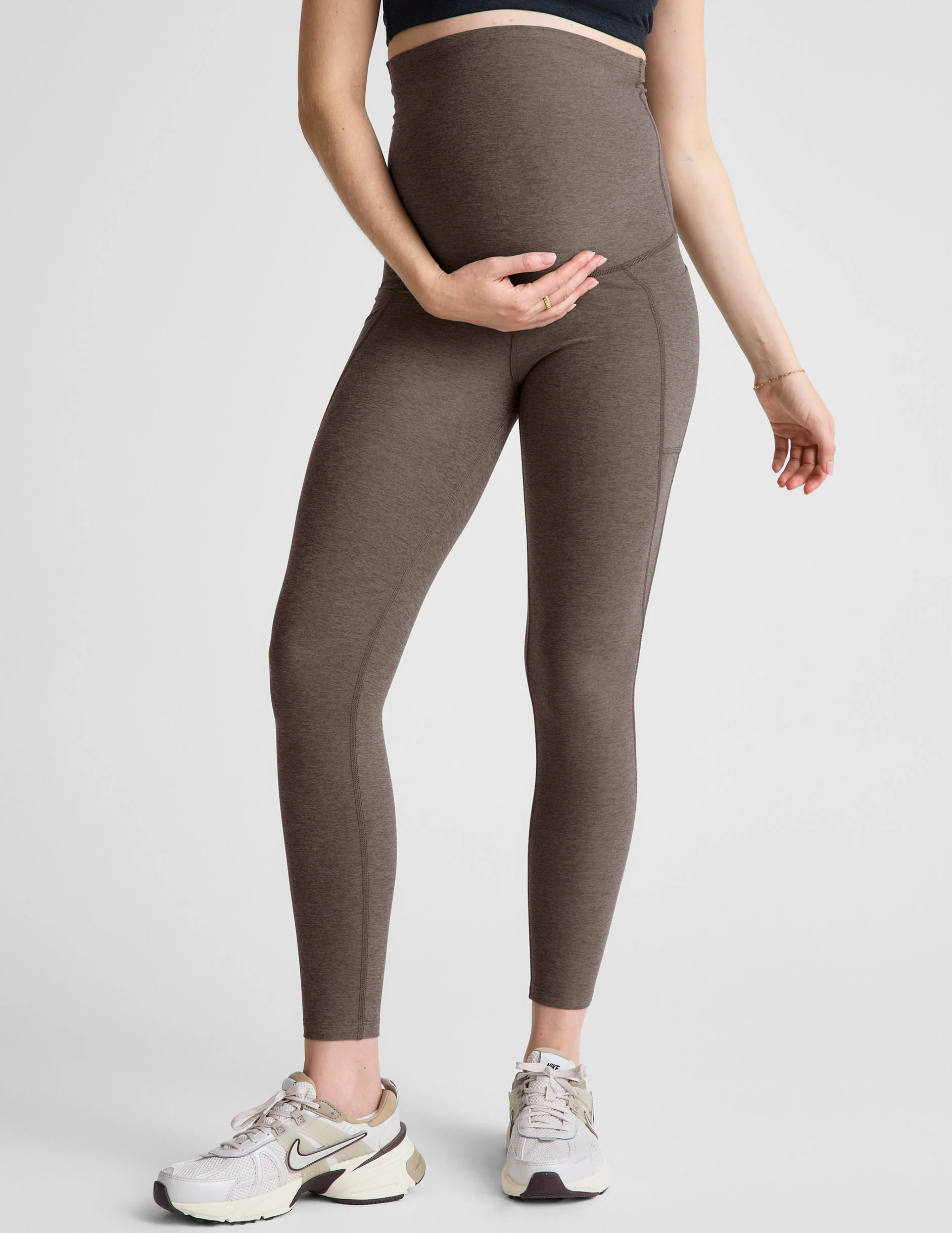 Spacedye Love the Bump Maternity Pocket Midi Legging - Styles Love