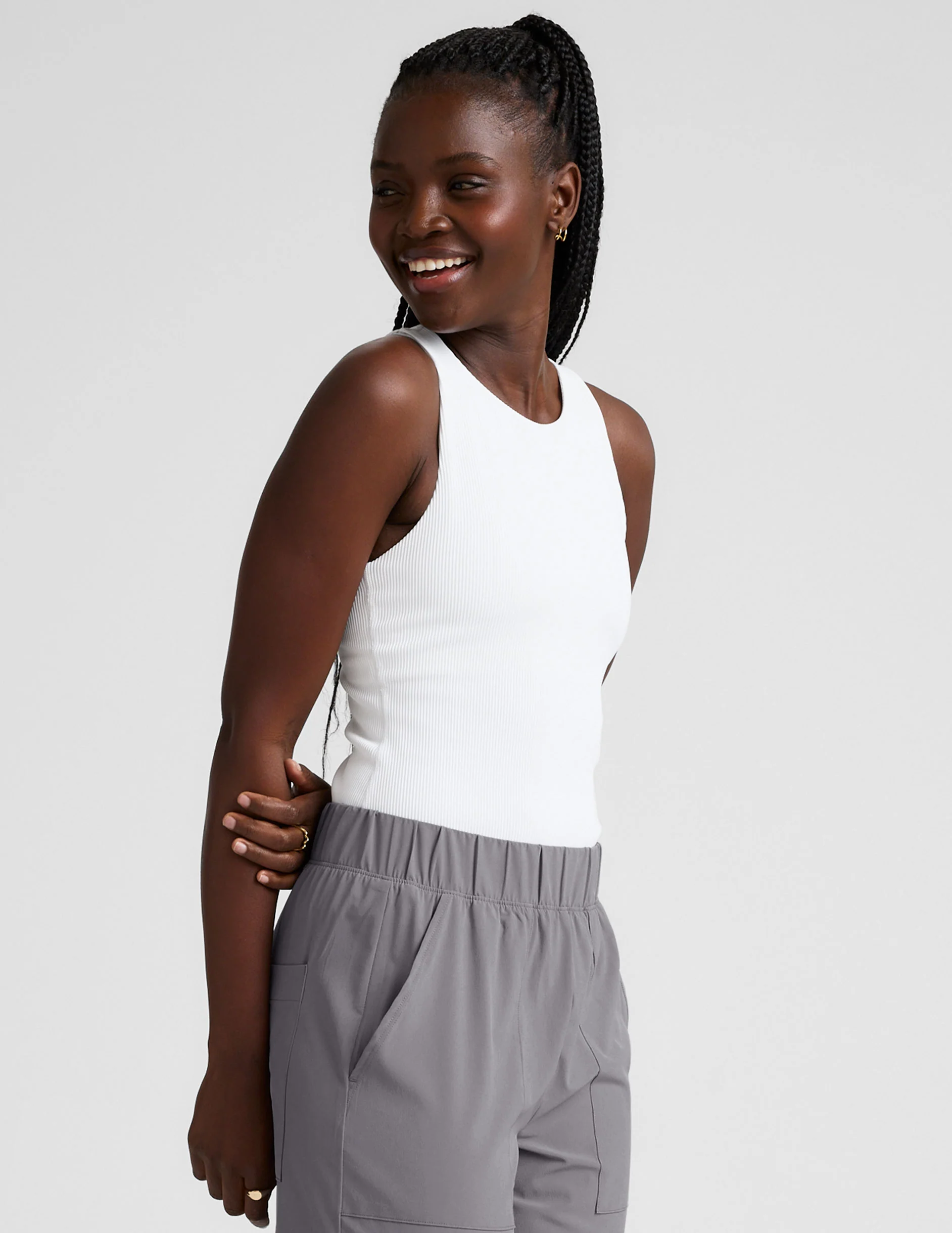 Refocus Ribbed Classic Tank - Styles Love