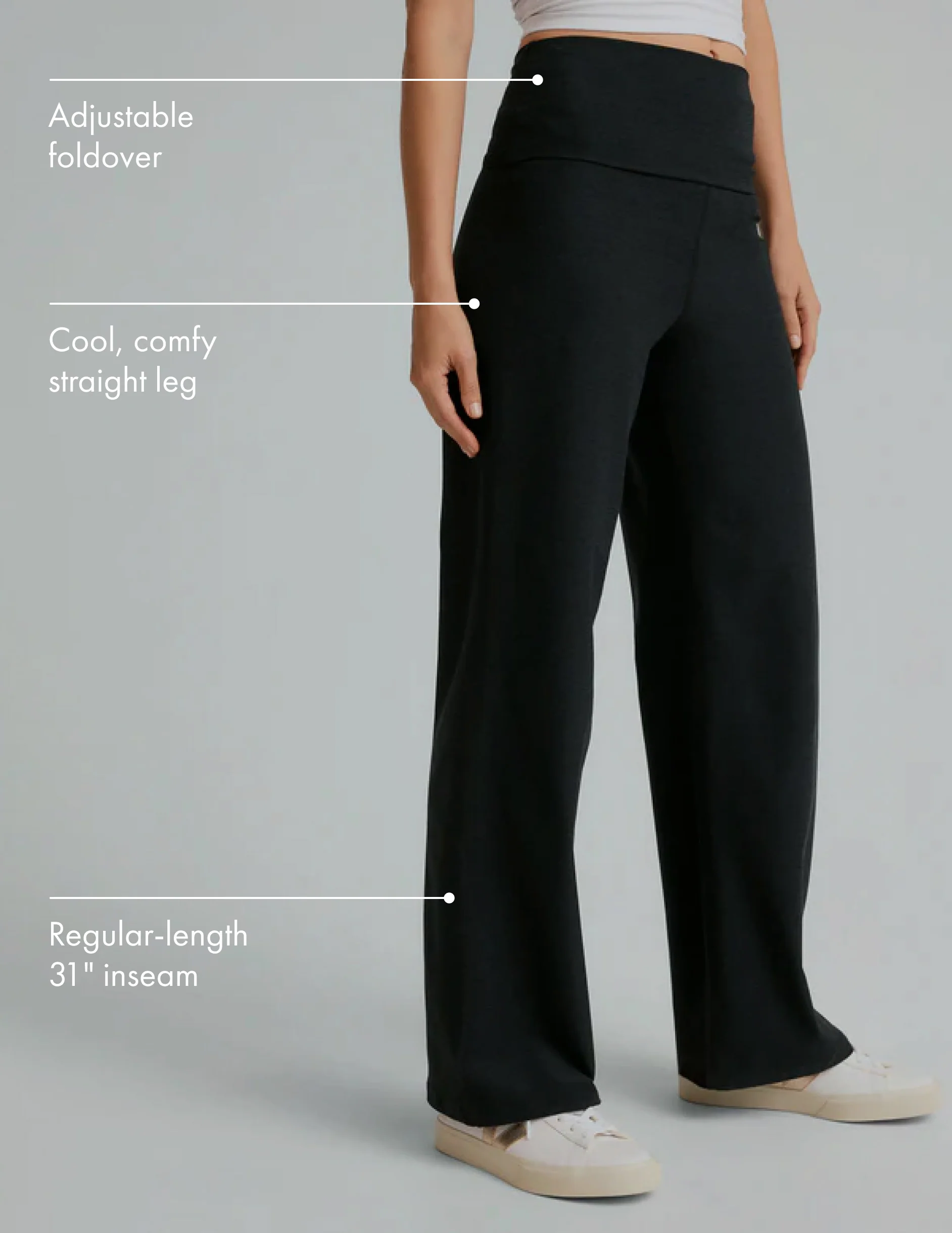 Spacedye Foldover Wide Leg Pant - Styles Love