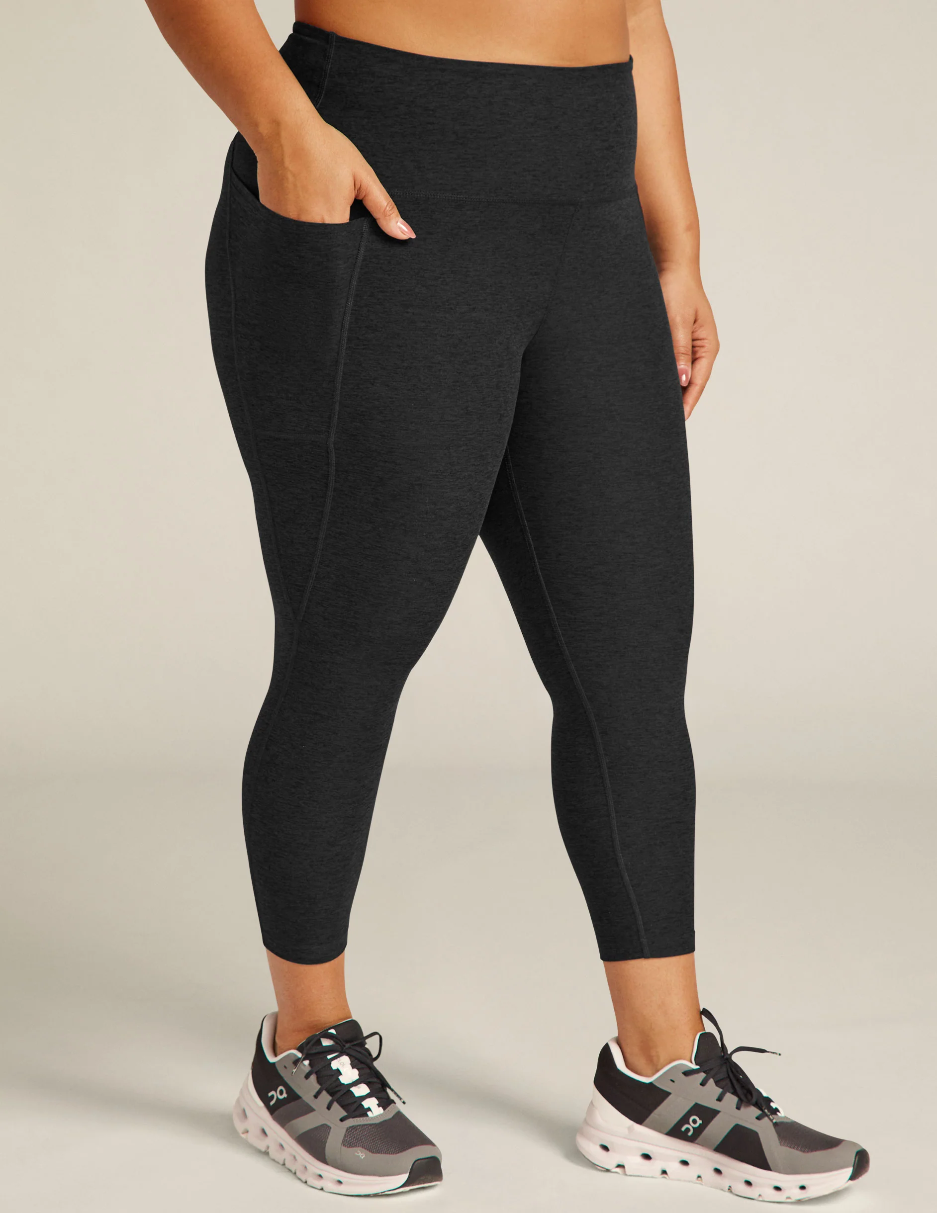 Spacedye Out Of Pocket High Waisted Midi Legging - Styles Love