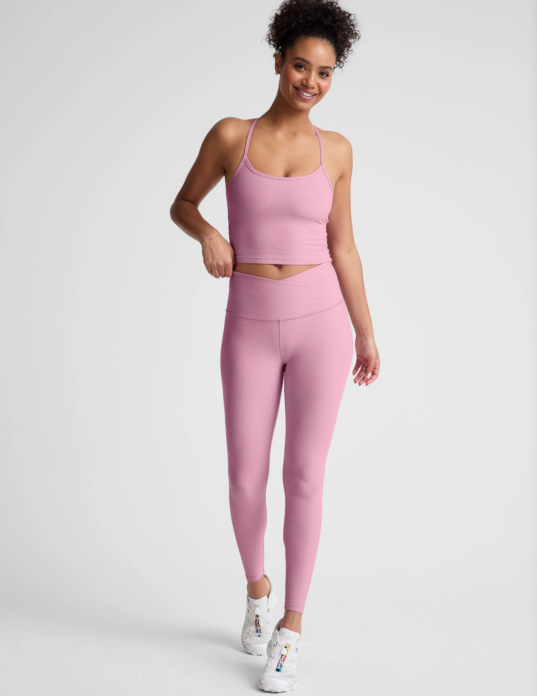 Spacedye At Your Leisure High Waisted Midi Legging - Styles Love