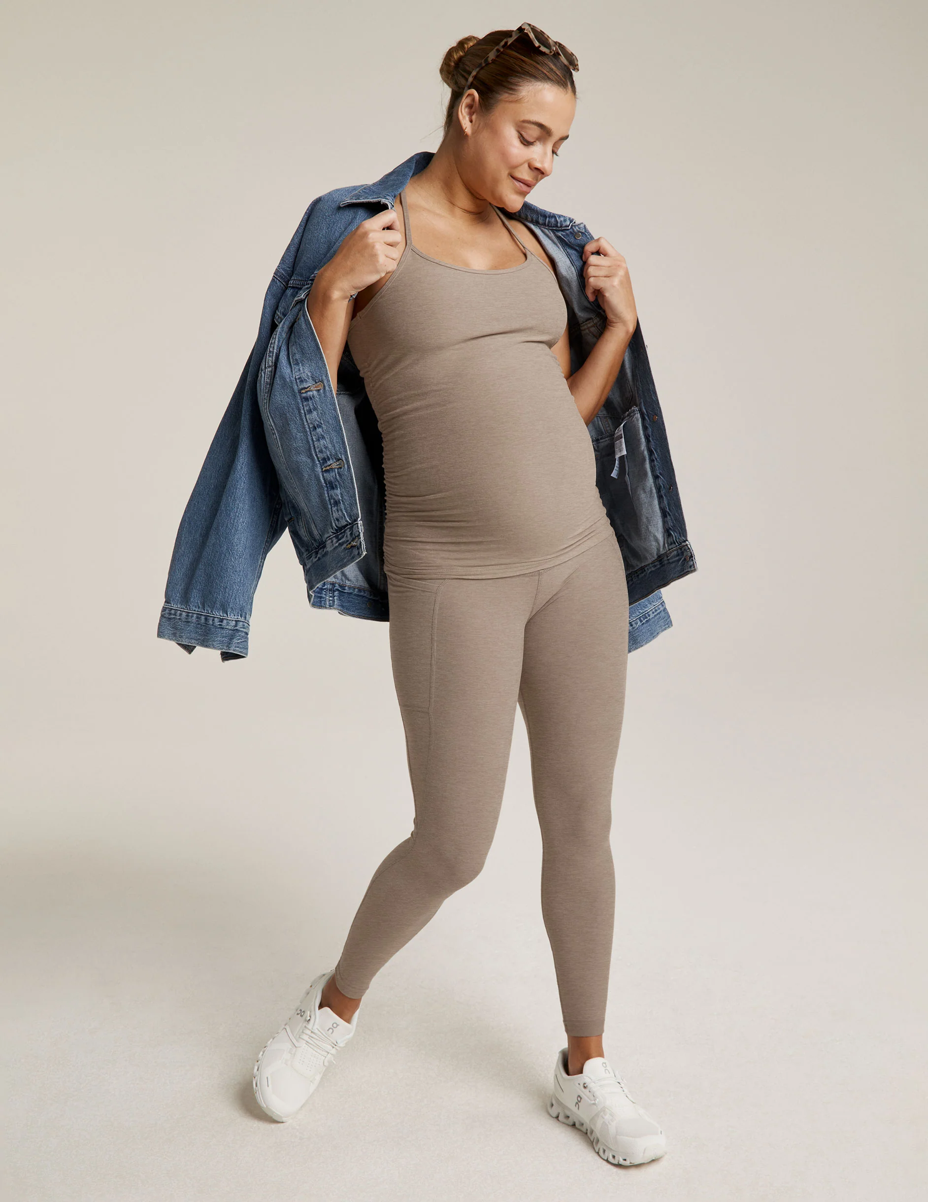 Spacedye Keep Your Cool Maternity Slim Racerback Tank - Styles Love