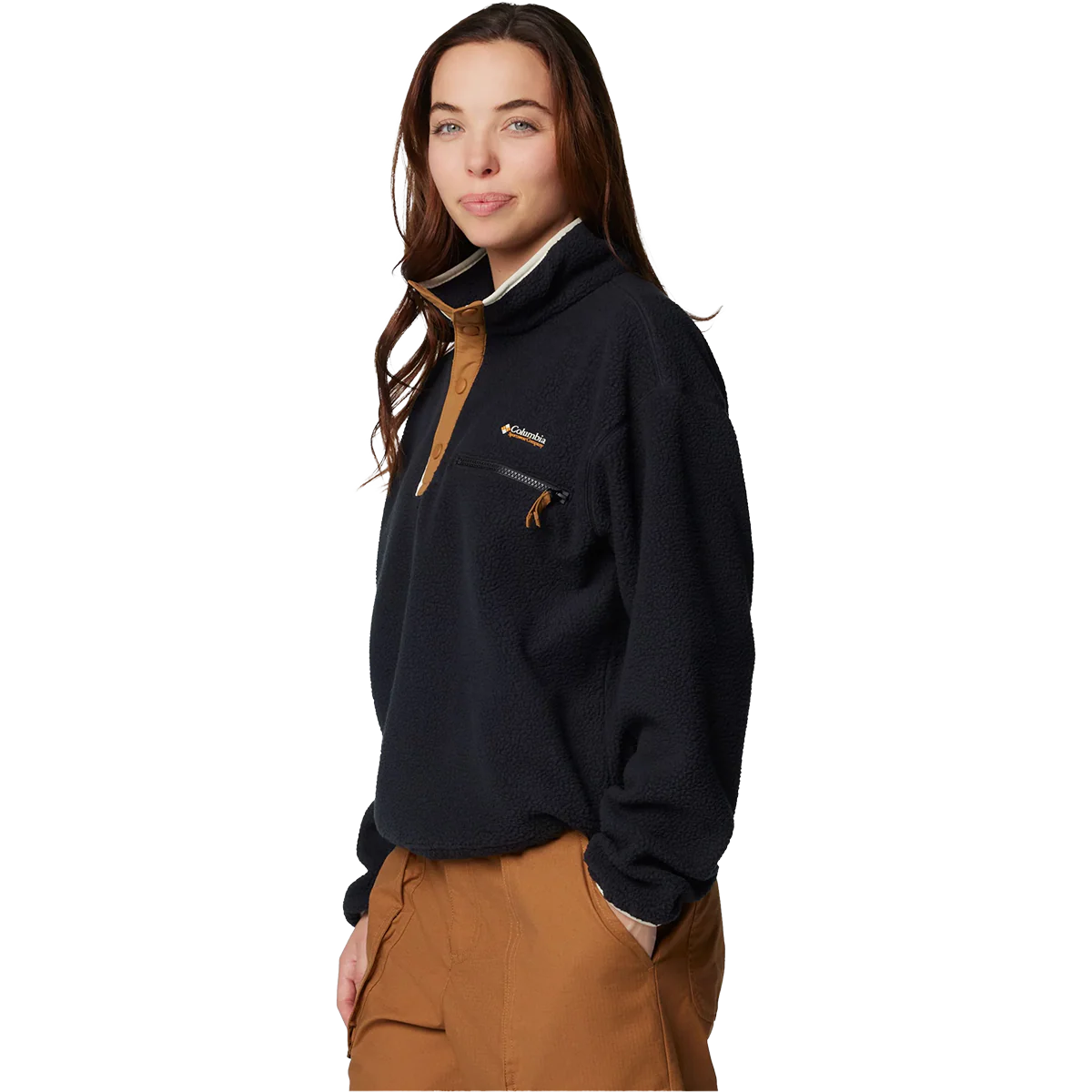 Women's Helvetia II Cropped 1/2 Snap Pullover - Styles Love