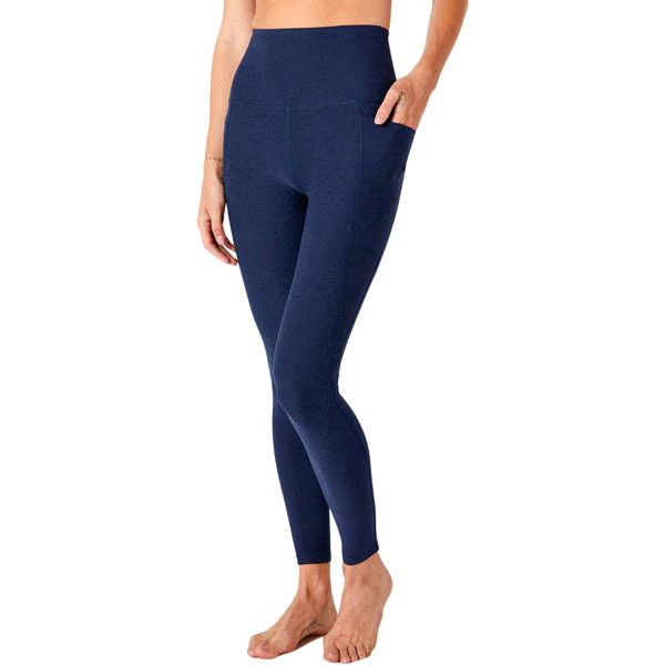 Women's Spacedye Out of Pocket High Waisted Midi Legging - Styles Love