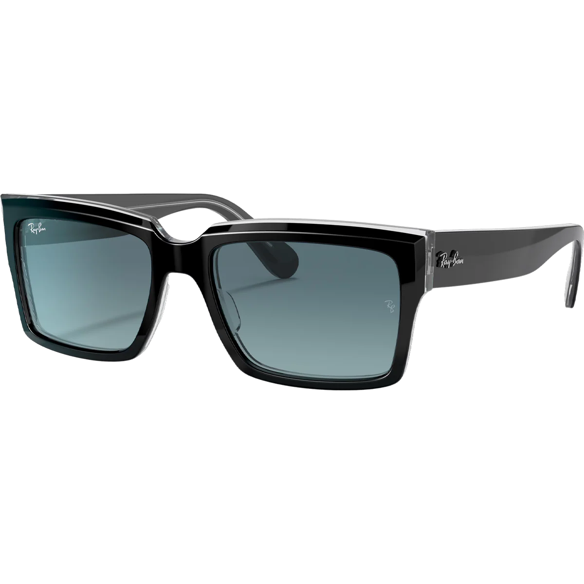 Inverness - Polished Black On Transparent/Blue Gradient - Styles Love