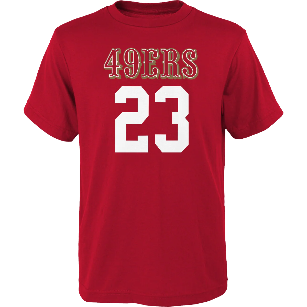 Youth 49ers Mainliner Name & Number Tee - McCaffrey - Styles Love