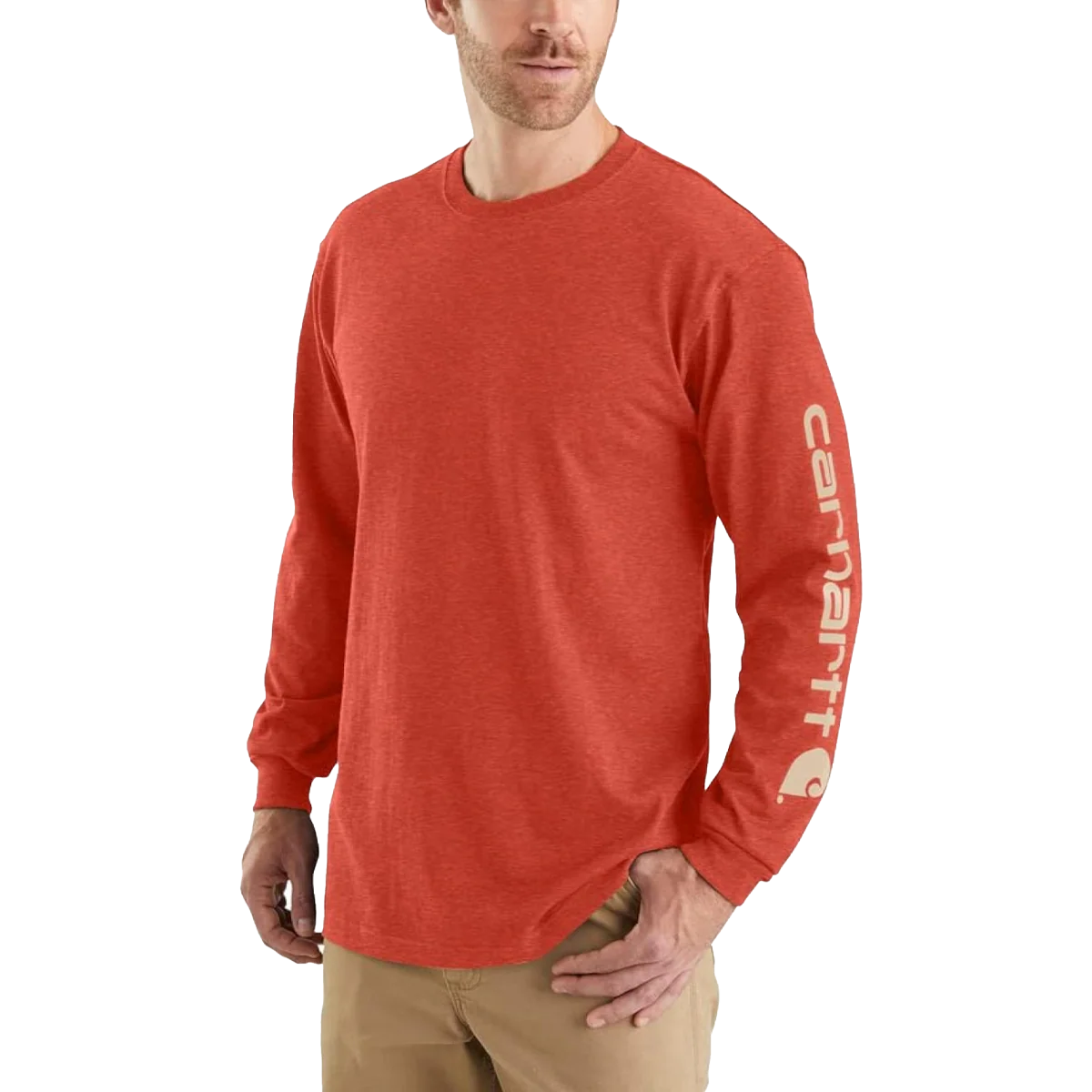 Men's Workwear Long-Sleeve Graphic Logo T-Shirt - Styles Love