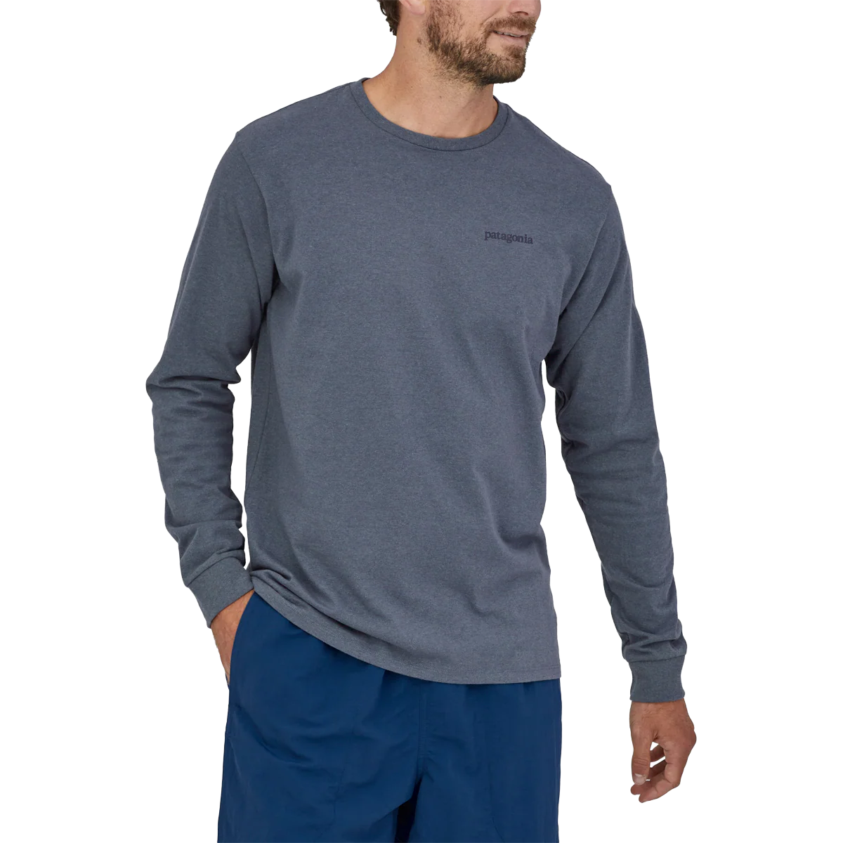 Men's Long-Sleeved Line Logo Ridge Responsibili-Tee - Styles Love
