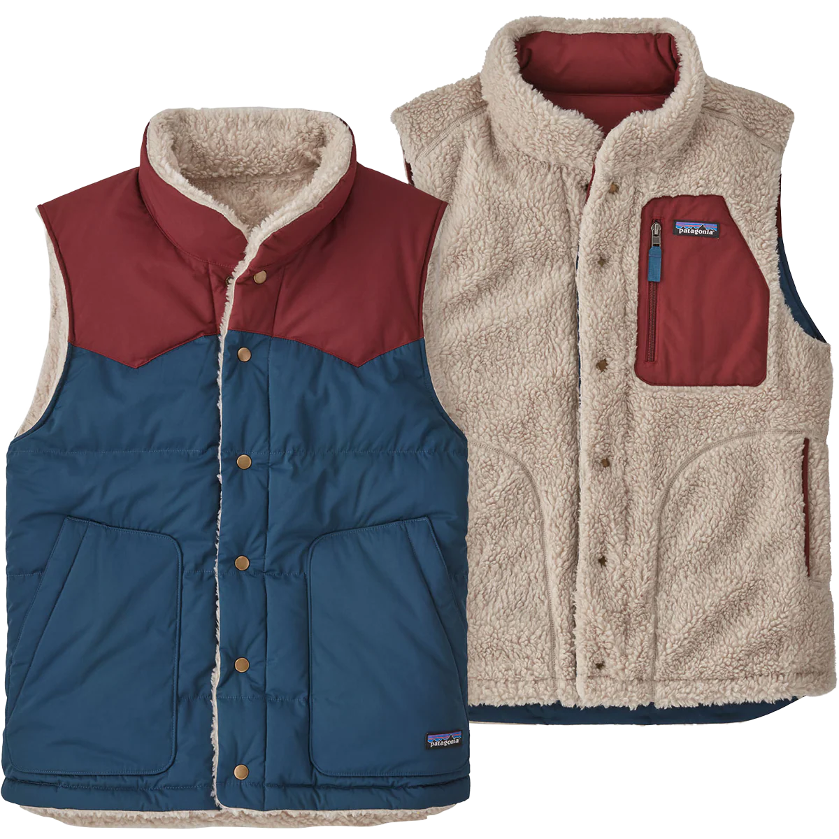Men's Reversible Bivy Down Vest - Styles Love