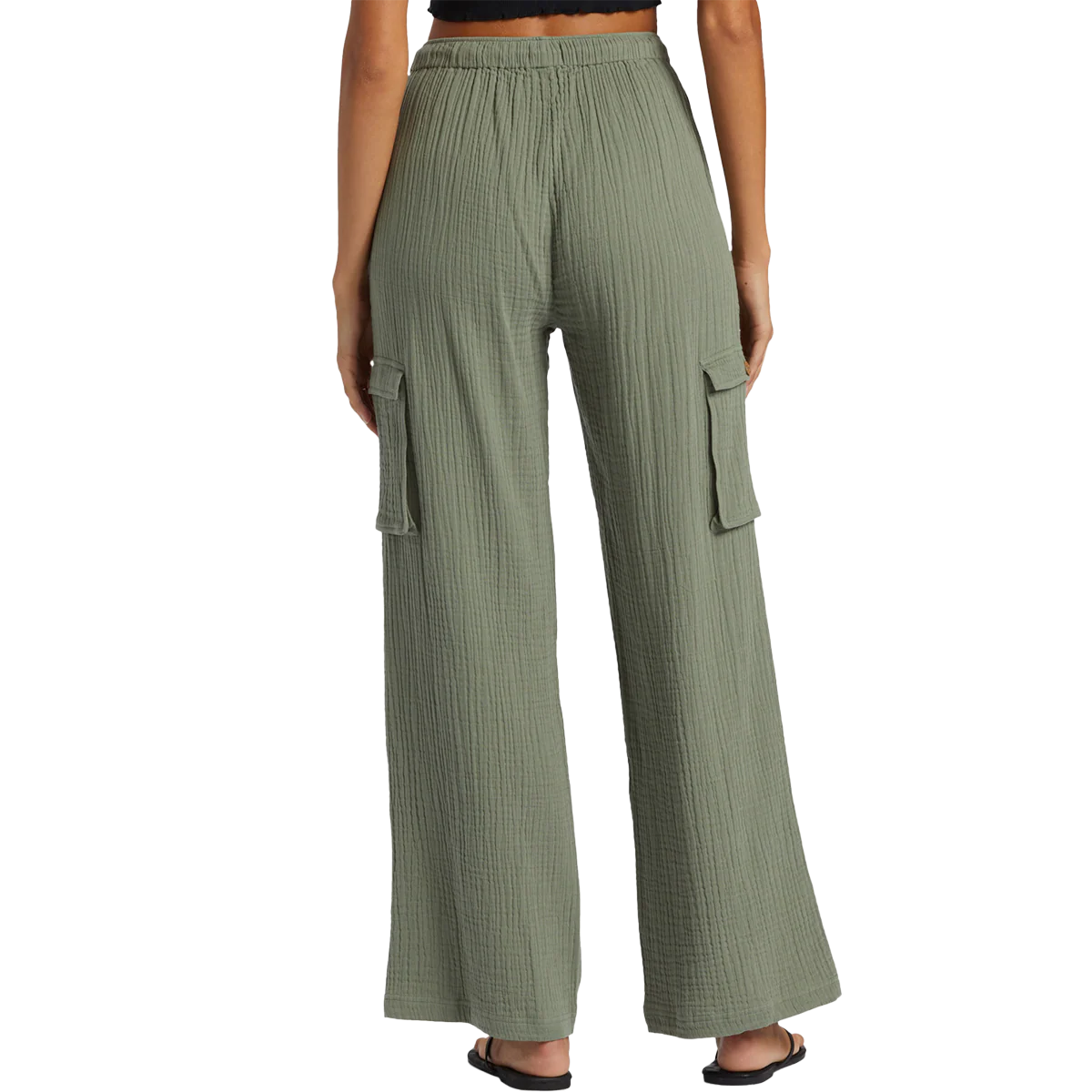 Women's Precious Cargo Beach Solid Pants - Styles Love