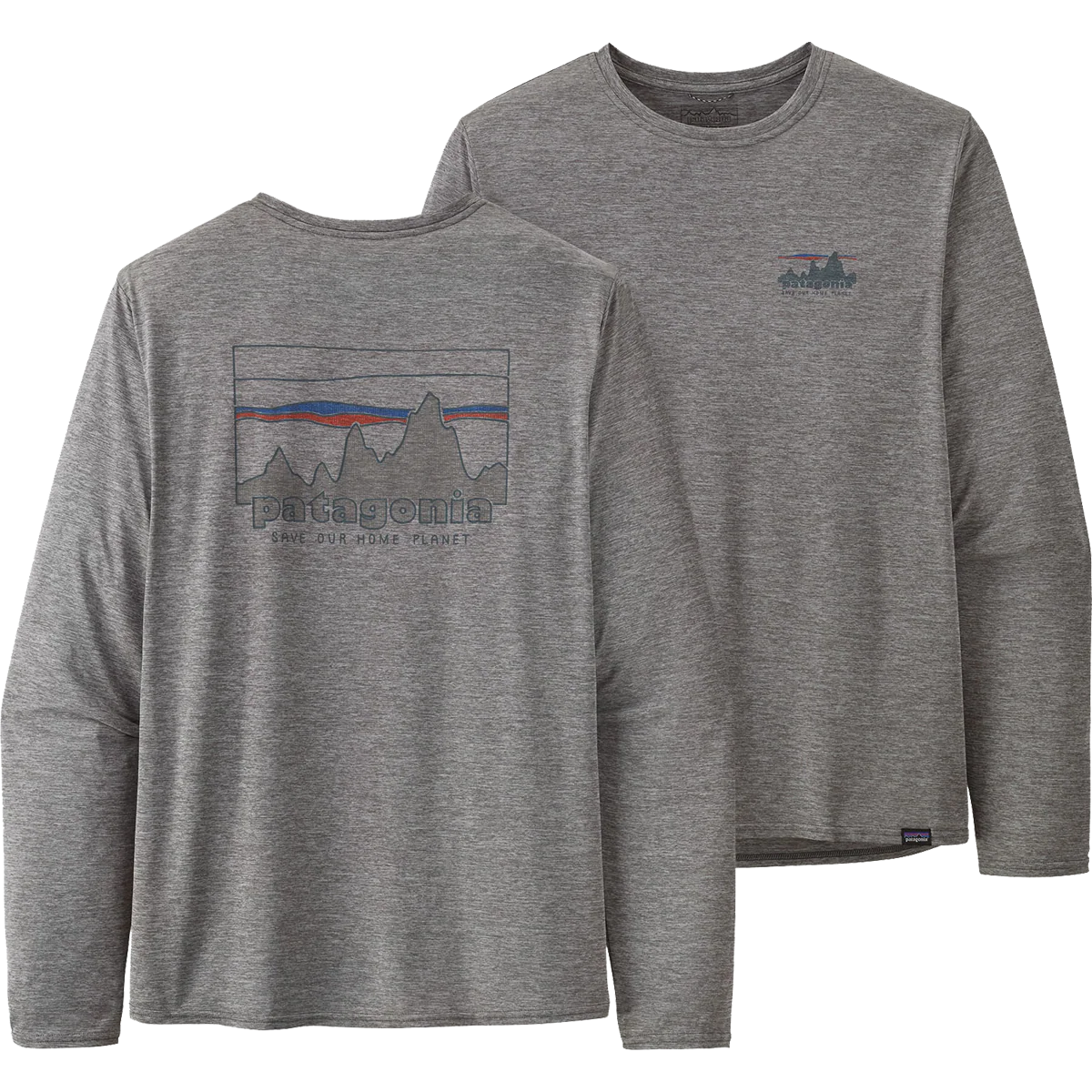 Men's Long Sleeve Capilene Cool Daily Graphic Shirt - Styles Love