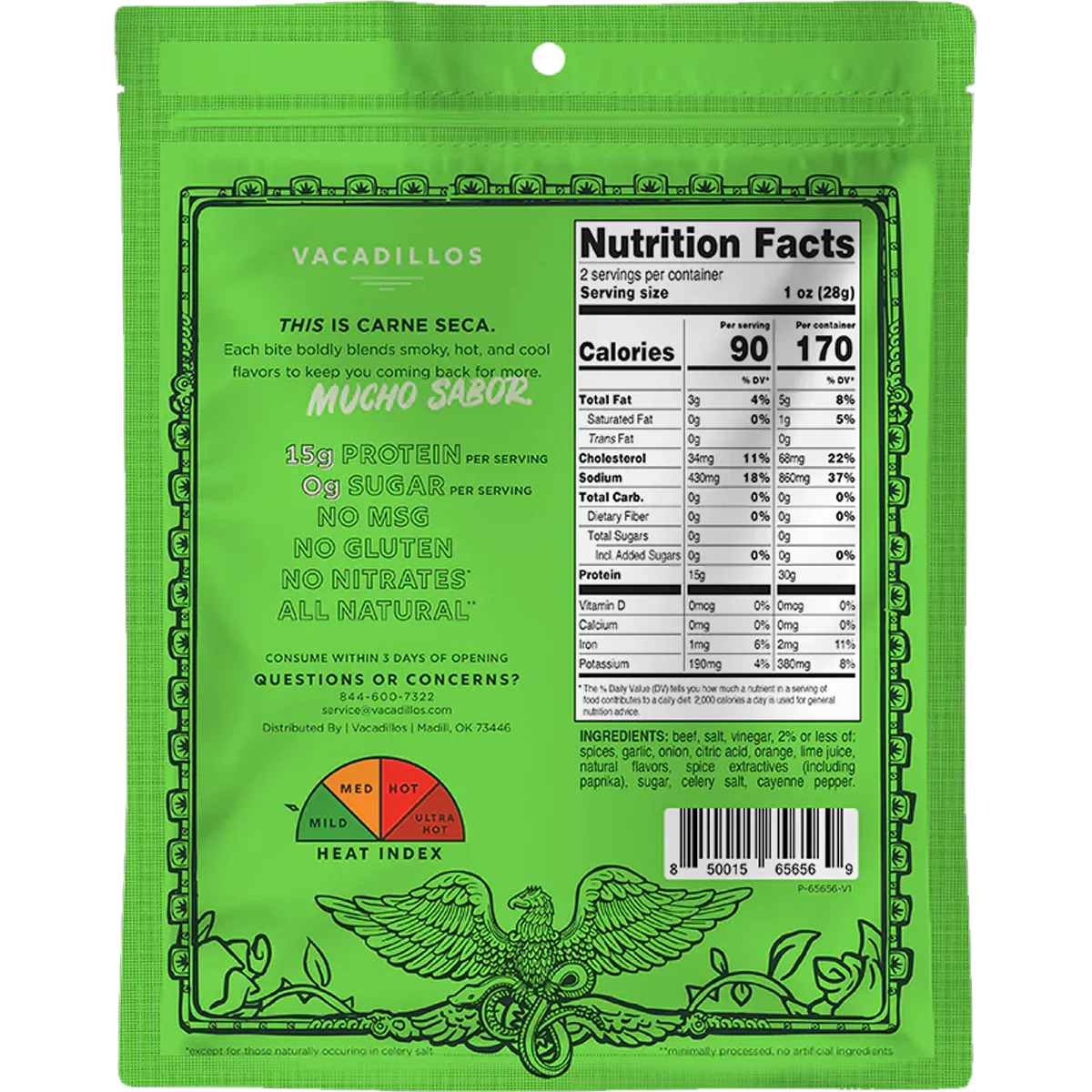 Carne Seca 2oz Air Dried Beef - Styles Love