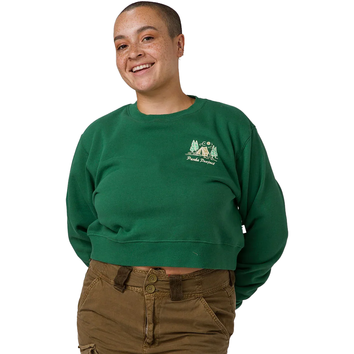 Women's National Parks Sunrise Cropped Crew - Styles Love