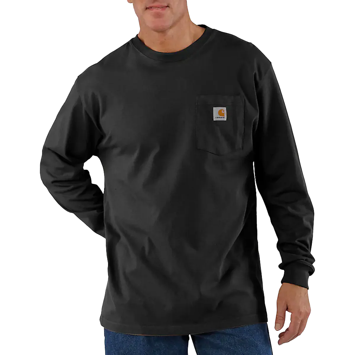 Men's Loose Fit Heavyweight Long Sleeve Pocket T-Shirt - Styles Love