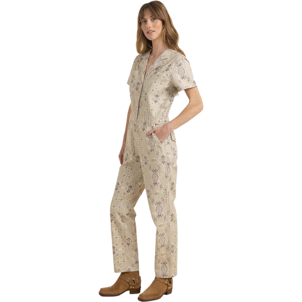 Women's Layover Short Sleeve Jumpsuit - Styles Love