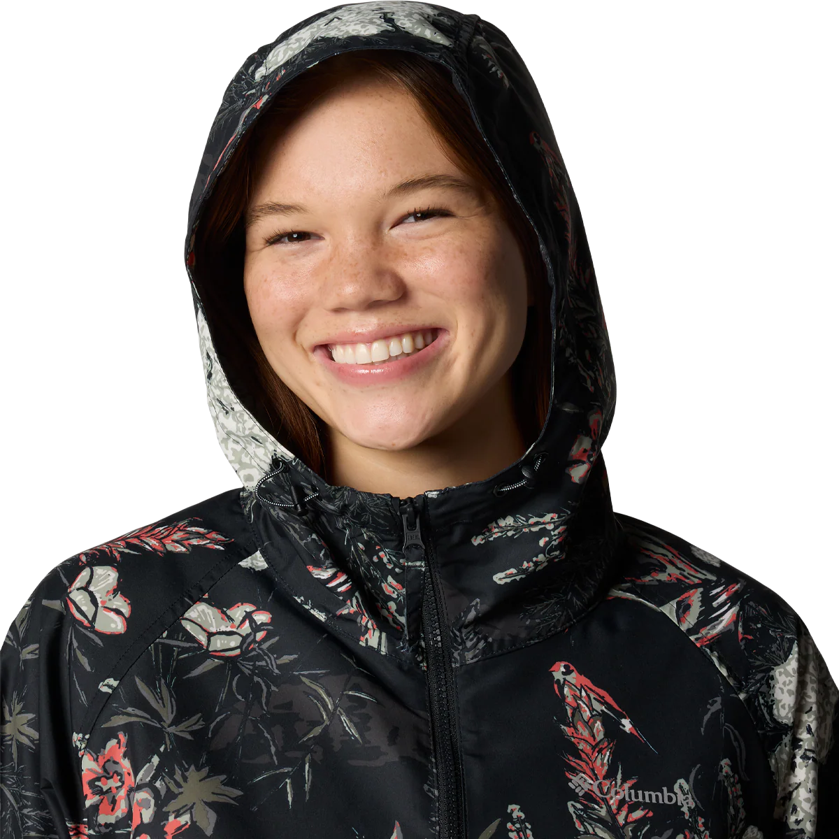 Women's Spire Valley Printed Windbreaker - Styles Love