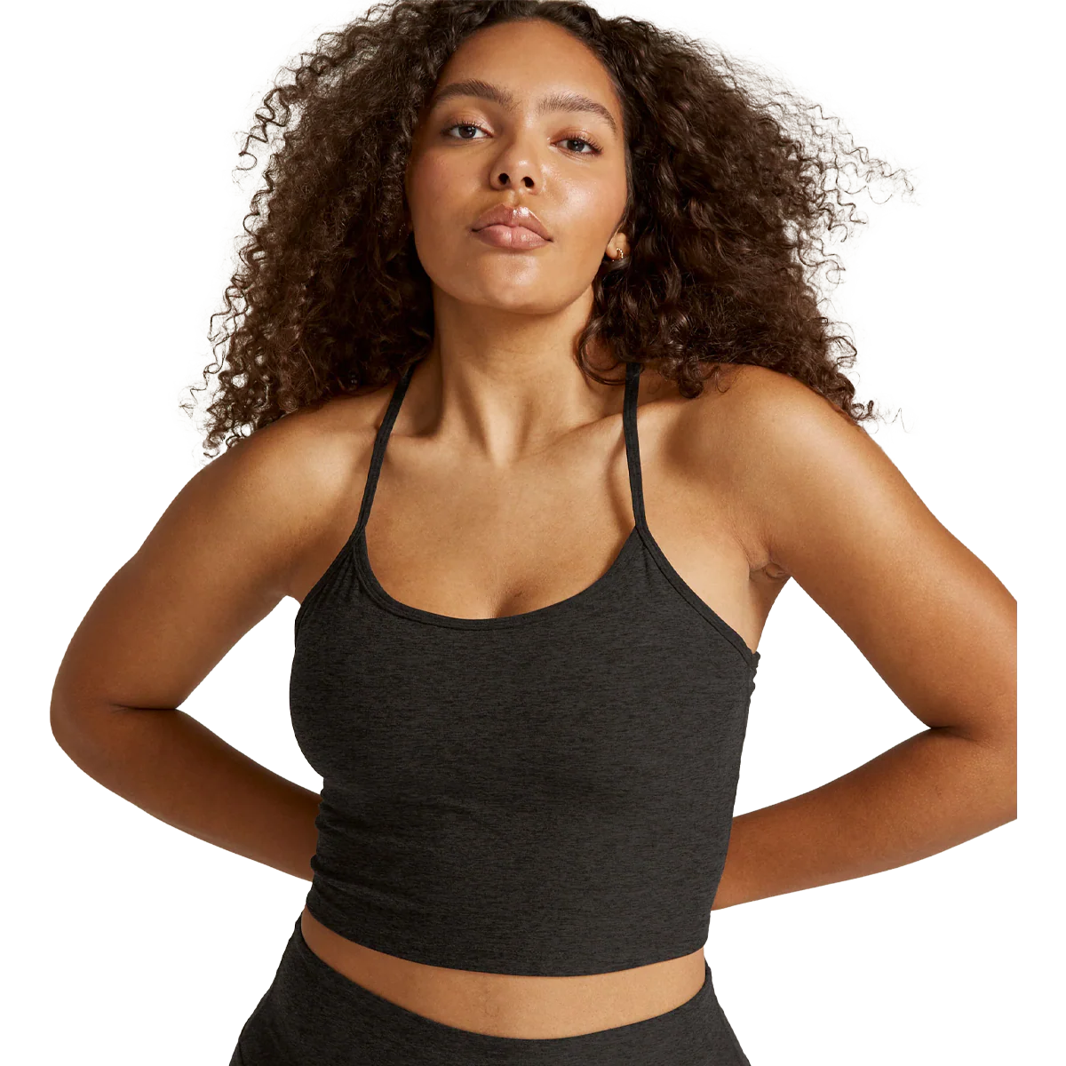 Women's Spacedye Slim Racerback Cropped Tank - Styles Love