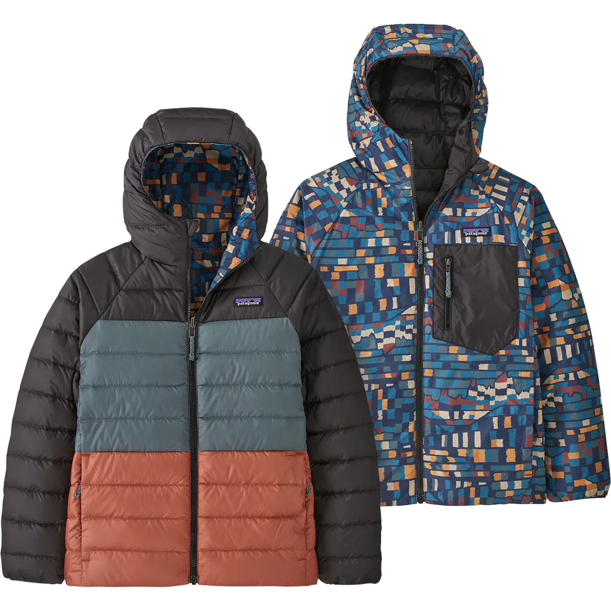 Youth Reversible Down Sweater Hoody - Styles Love