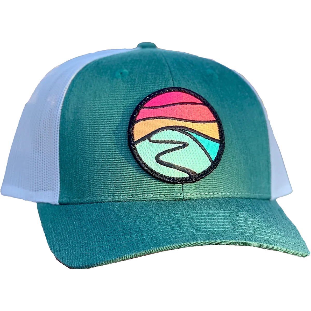 Curved Brim Trucker with Hilltop Patch - Styles Love