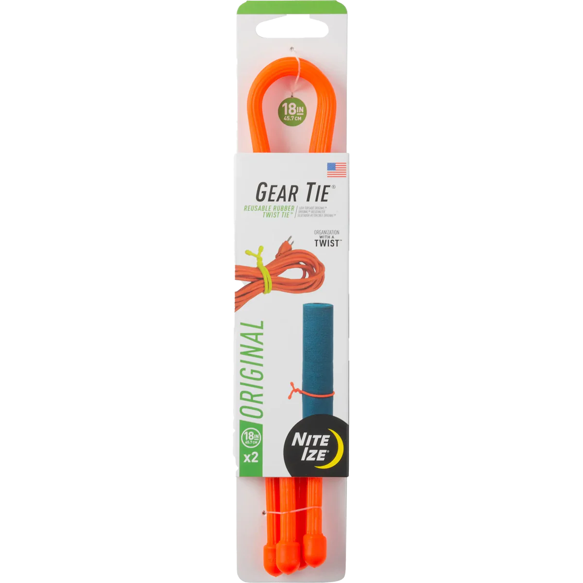 Gear Tie Reusable Rubber Twist Tie 18