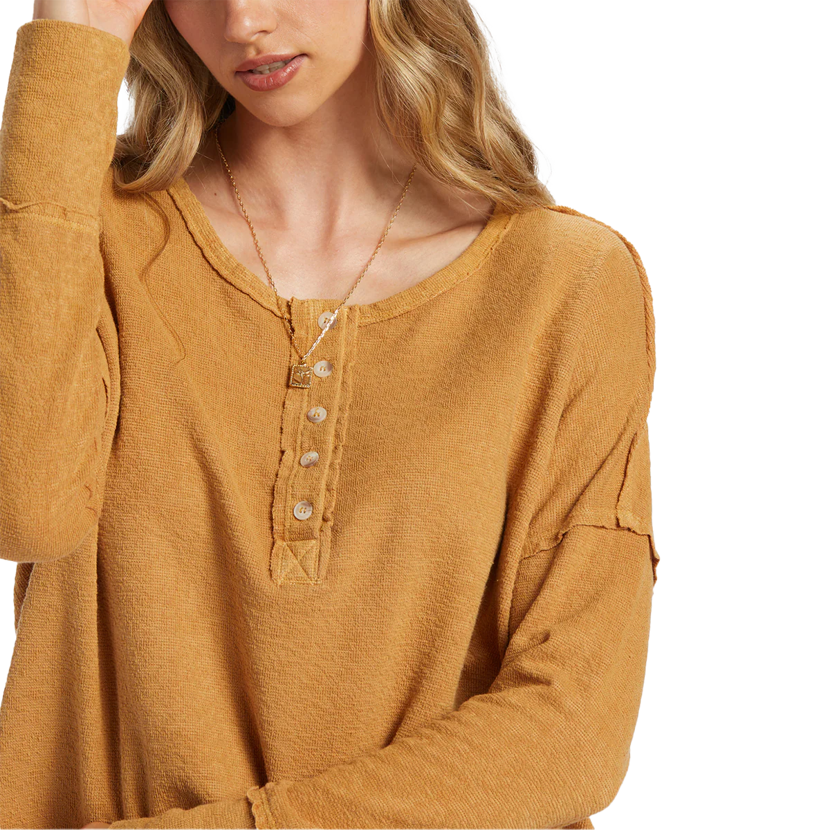 Women's New Anyday Henley Top - Styles Love