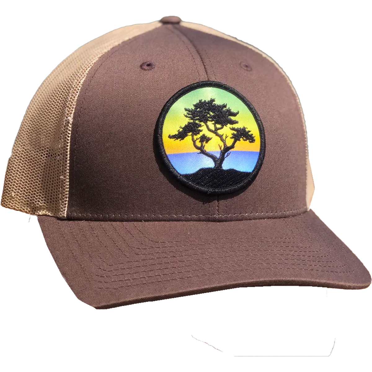 Curved Brim Trucker with Cypress Patch - Styles Love