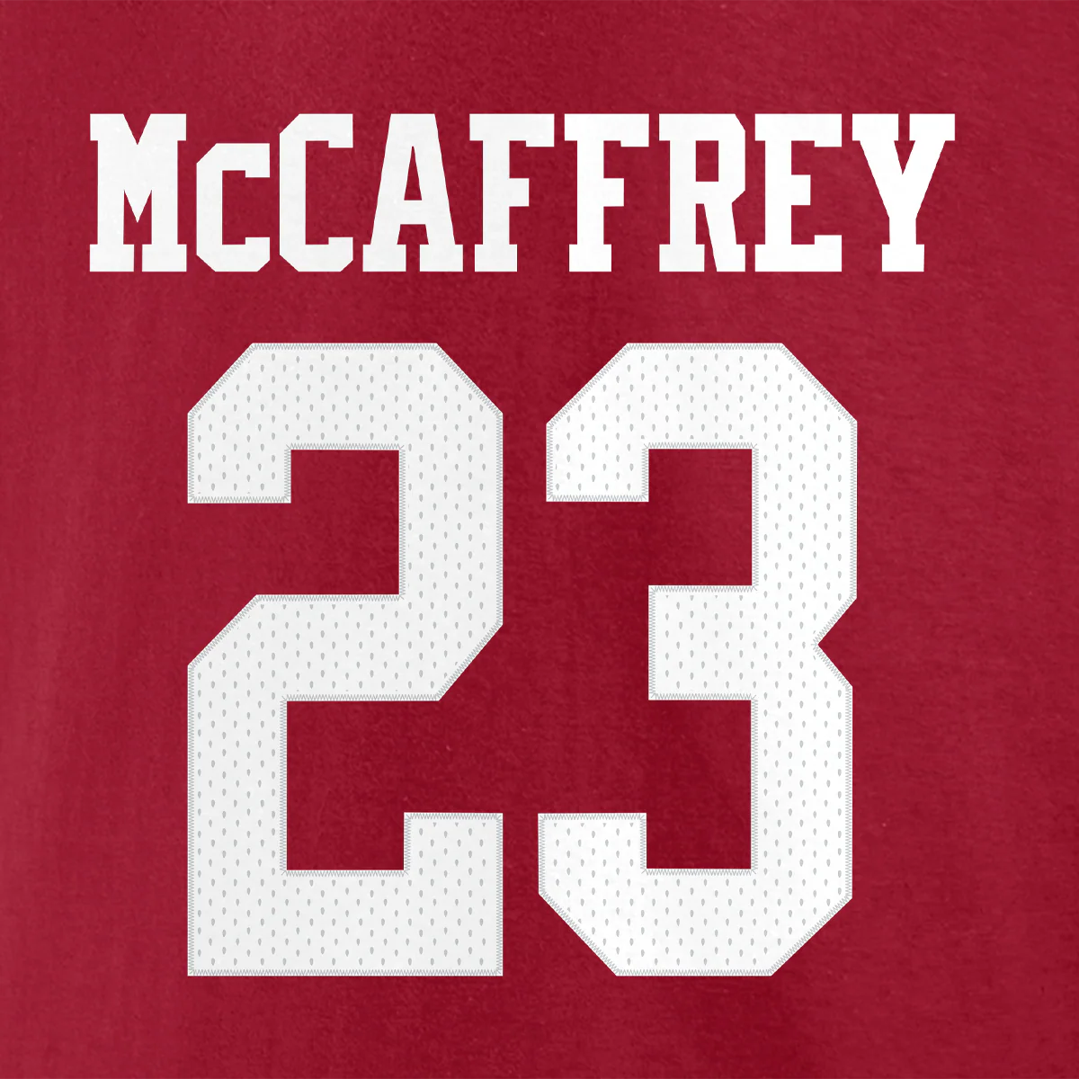 Men's 49ers Player Icon Name and Number Tee - McCaffrey - Styles Love