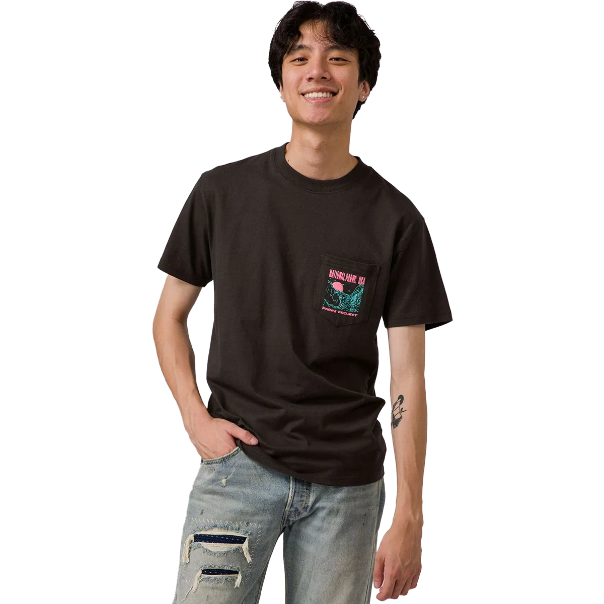 National Parks Puff Print Pocket Tee - Styles Love