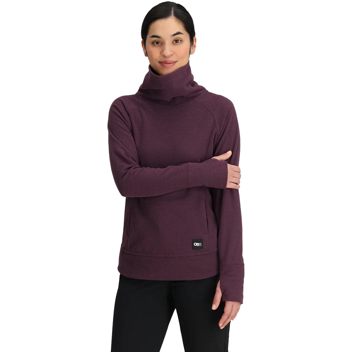 Women's Trail Mix Fleece Cowl Pull Over - Styles Love
