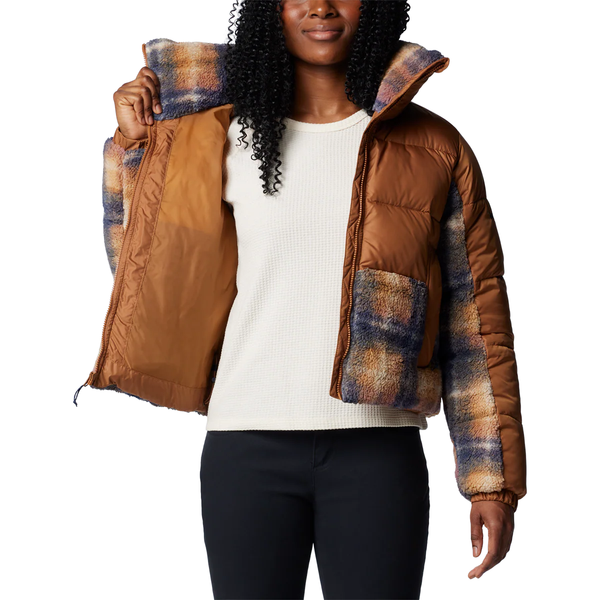 Women's Leadbetter Point II Print Sherpa Hybrid - Styles Love