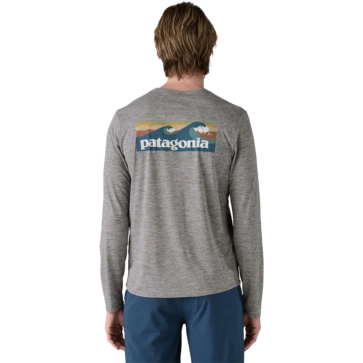 Men's Long-Sleeved Capilene Cool Daily Graphic Shirt - Waters - Styles Love