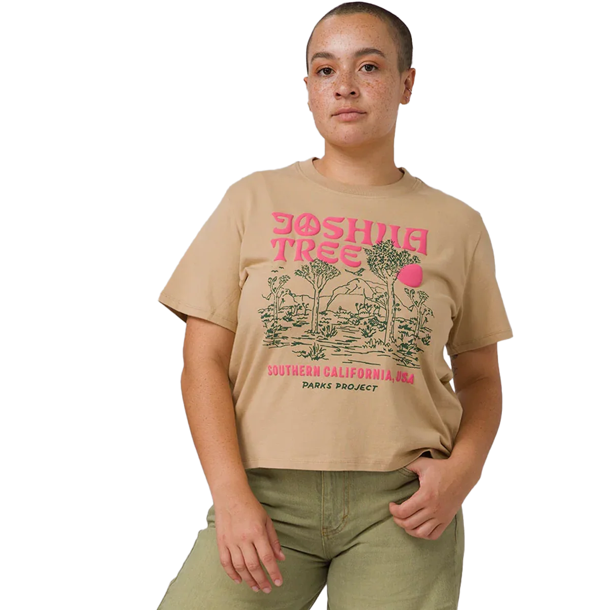 Women's Joshua Tree Puff Print Boxy Tee - Styles Love