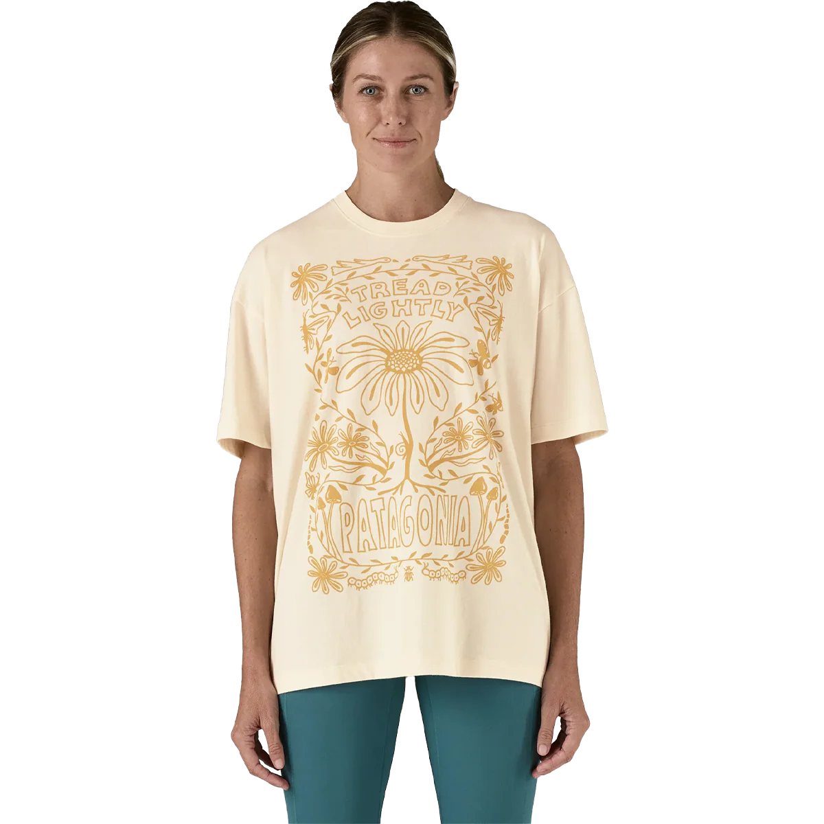 Women's Tread Lightly Oversized Organic T-Shirt - Styles Love