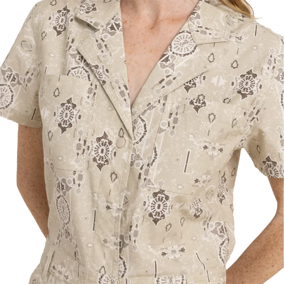 Women's Layover Short Sleeve Jumpsuit - Styles Love