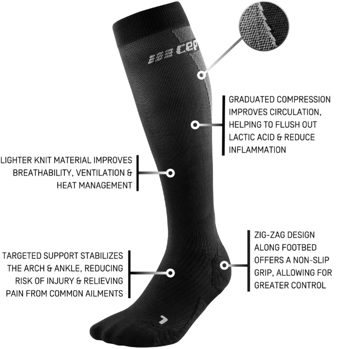 Women's UltraLight Tall Compression Socks - Styles Love