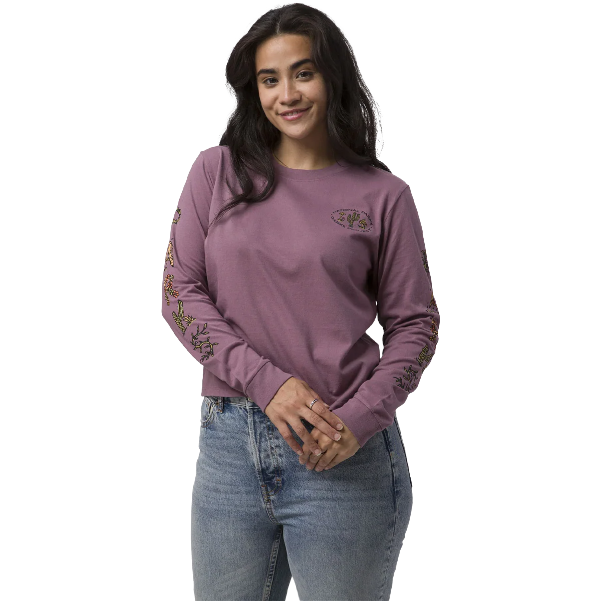 Women's 90s Doodle Parks Boxy Long Sleeve Tee - Styles Love