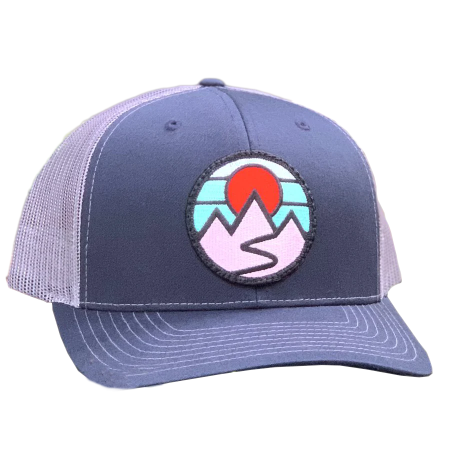 Curved Brim Trucker w/ Mountains - Styles Love