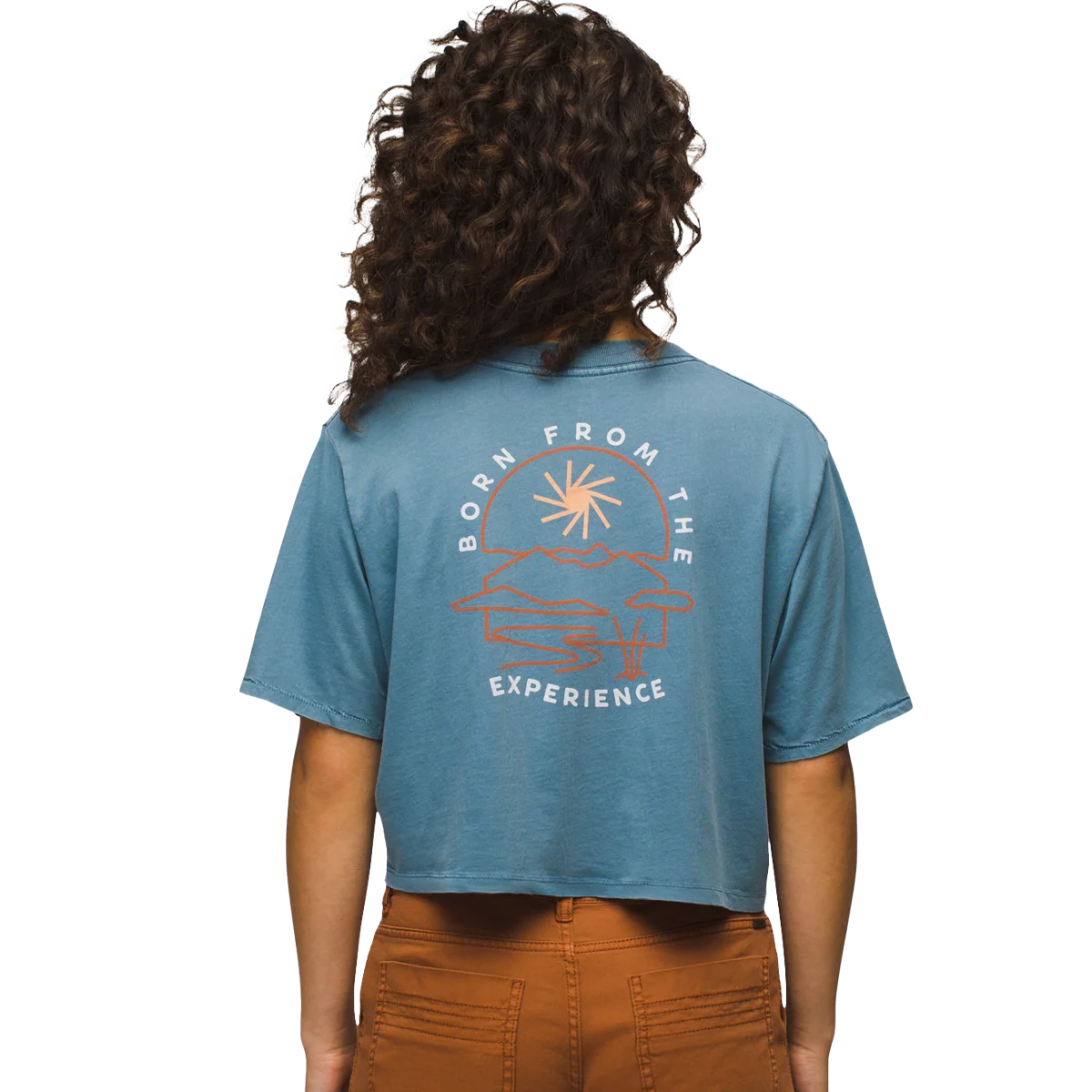 Women's Everyday Vintage-Washed Graphic Cropped Tee - Styles Love