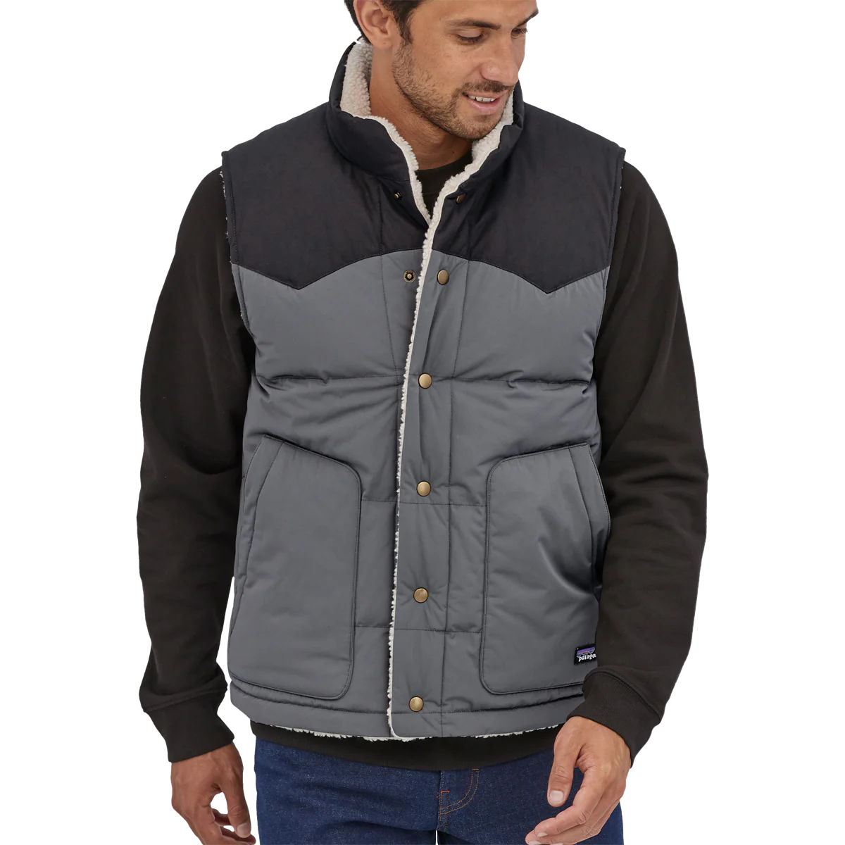 Men's Reversible Bivy Down Vest - Styles Love