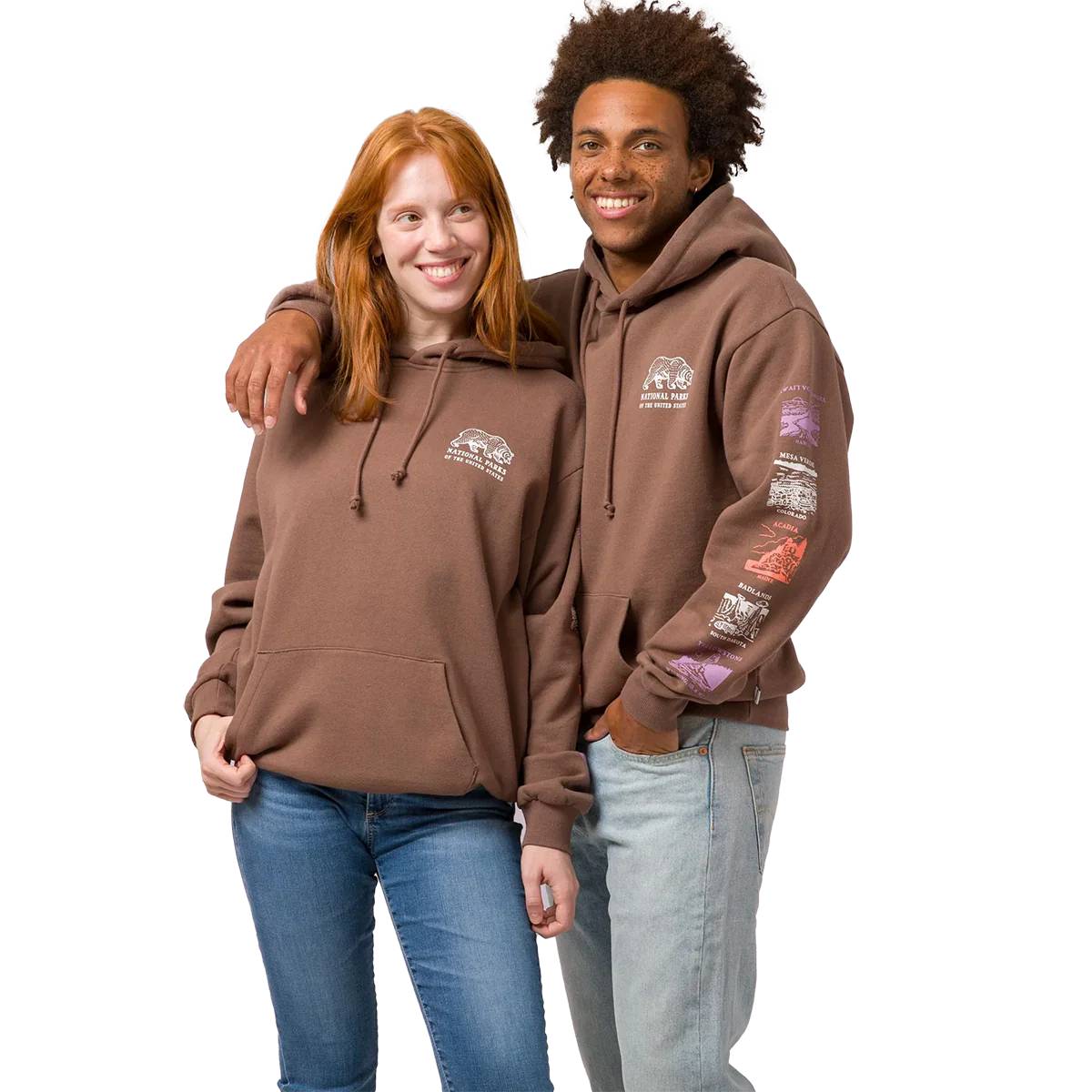 National Parks Pictograms Fill In Hoodie - Styles Love