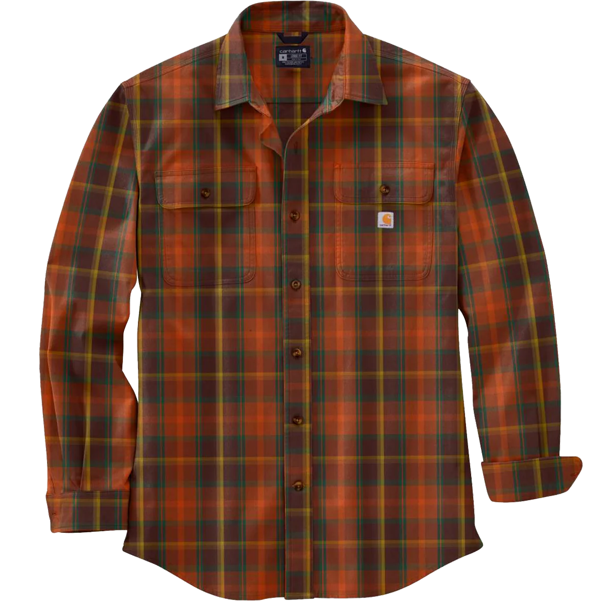 Men's Loose Fit Heavyweight Flannel Long Sleeve Plaid Shirt - Styles Love