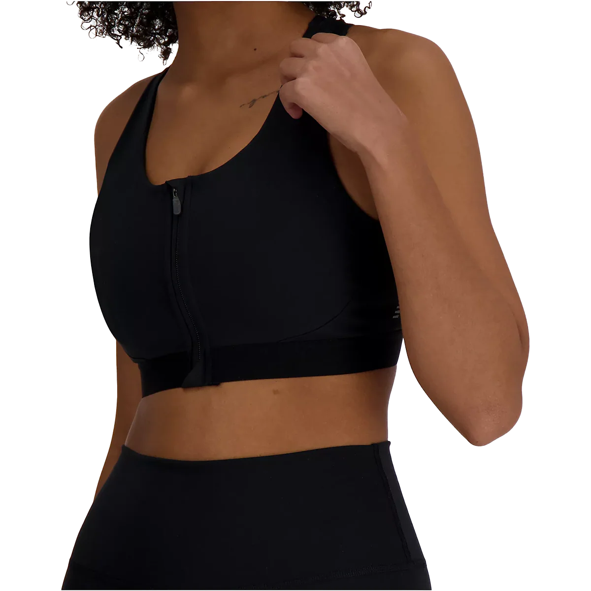 Women's NB Sleek Pocket Zip Front Bra - Styles Love